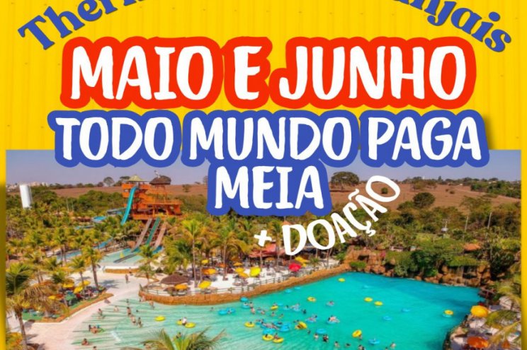 Maio e Junho todo mundo paga Meia + Doação 